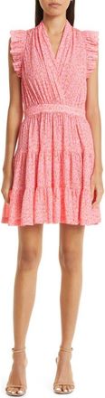 Cinq &agrave; Sept Nanci Floral A-Line Minidress in Pink Lemonade at Nordstrom Rack, Size 10