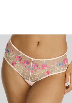 Lascana Stringpanty LASCANA Maria, Damen, Gr. 32/34, pink (puder, pink), Mesh, Obermaterial: 76% Polyamid, 21% Polyester, 3% Elasthan, figurbetont, Unterhosen