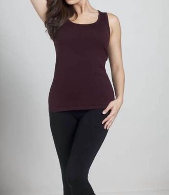 Angel Bra-Friendly Tank Top In Burgundy