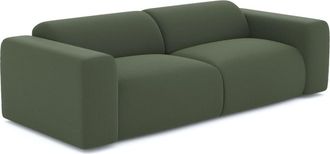 Sia Home Sof&aacute; cama 3 plazas tejido tramado verde oliva 205 cm