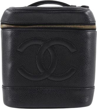 Chanel Pre-owned Handbags, female, Black, Size: ONE SIZE Pre-owned Leather chanel-bags