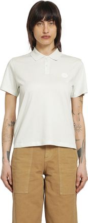 Moncler Pleated Back Short Sleeve Polo Shirt