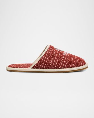 Amiri Men & apos;s Chateau Amiri MA Jacquard Slippers