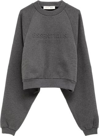 Fear of God Felpa 90s girocollo con logo goffrato - Grigio