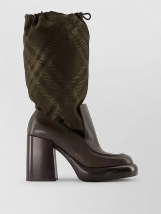 Burberry wedge 95 leather ankle boots multicolor