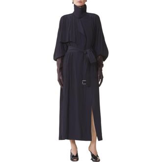 Lanvin Trench In Charmeuse in Montana at Nordstrom, Size 40 Eu