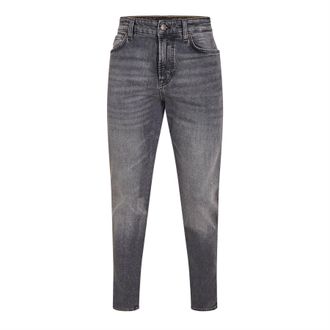HUGO BOSS Mens Boss High Rise Slim Fit Five Pocket Jeans in Medium Grey