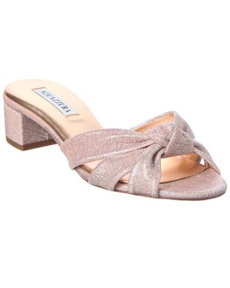 Aquazzura Logo Leather Mule