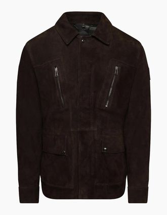 Belstaff Mens Continental Leather Jacket - Black - Size: 42/Regular