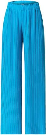 Riani Geplooide broek met elastische tailleband - Dames - Wijde Broeken - Blauw - M - Broeken
