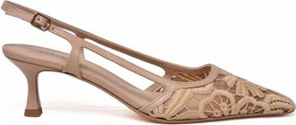 Roberto Festa Milano Beige Other Fibers Lace Pump