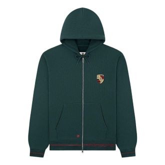 Aim&eacute; Leon Dore x Porsche Full-Zip Hoodie Pine Grove FW25CH007-PINE