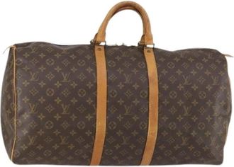Louis Vuitton Pre-owned Canvas Weekendtas - Dames - Vintage Weekendtas - Bruin - ONE Size - Vintage