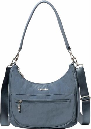 Baggallini Modern Pocket Half Moon Shoulder Bag in Mist at Nordstrom