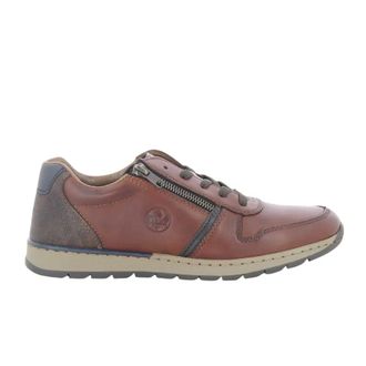 Rieker Schoenen, Heren, Bruin, 42 EU, Stijlvolle Cognac Sneakers