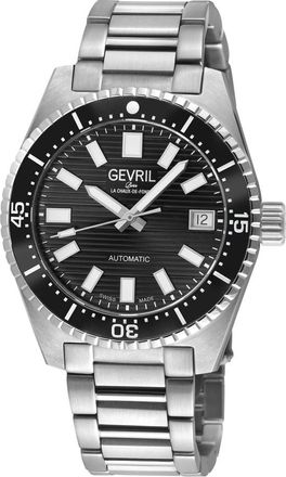 Gevril Group Atlantic Avenue Automatic Black Dial Mens Watch 47200B