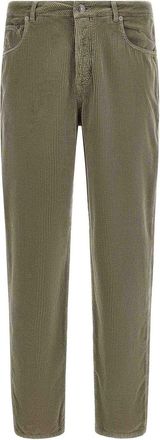 Brunello Cucinelli Green Corduroy Trousers