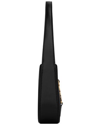 Saint Laurent Womens Le 5 &Agrave; 7 Mini Hobo Bag Black Calf Leather Shoulder