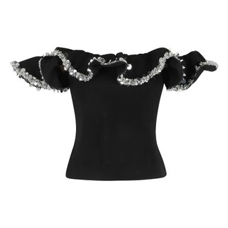 Rotate Rotate Birger Christensen, Dames, Blouses & Shirts, Zwart, Maat: 2XS Poliester