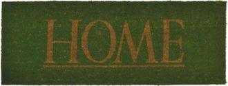 Imports Decor Home Text Coir Doormat, Coconut Fiber Door Mat with Anti-Slip PVC Backing for Indoor Outdoor Entryway