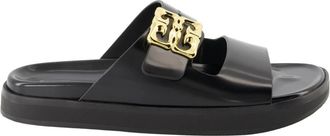 Givenchy 4G Liquid Leather Sandalen - Dames - Sandalen - Zwart - 37 EU - Leer - Schoenen