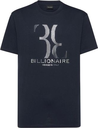 Billionaire Boys Club T-shirt Ronde Hals Logo - Heren - T-shirts - Blauw - 5XL - Katoen - Tops