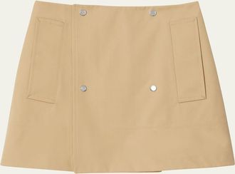 Burberry Double-Breasted Mini Skirt