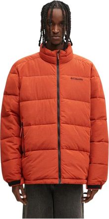 Columbia Pike Lake Novelty Jacket - Heren - Ski Jassen - Oranje - L - Leer - Fitness