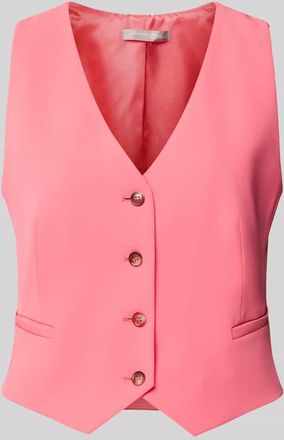 Christian Berg Weste mit Leistentaschen in Pink, Größe 42