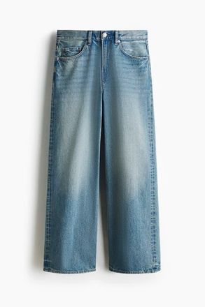 H&M Wide Jeans in Light Denim Blue at Nordstrom, Size 30 X 30