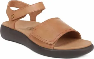 Vionic Womens Awaken Recovery Wedge Sandals In Wheat