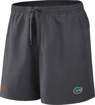 Nike Jordan Mens Florida Primetime Primary Logo Jordan Brand Dri-FIT College Form Shorts in Grey | 0J5T06FUFN-8DV