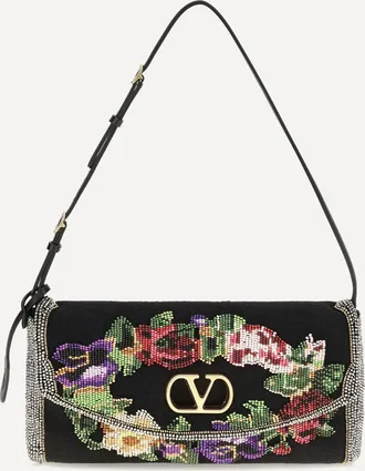 Valentino Garavani Small Devain embroidered Shoulder Bag Female UNI