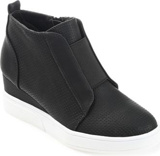 Journee Collection Women & apos;s Clara Medium and Wide Width Wedge Sneakers