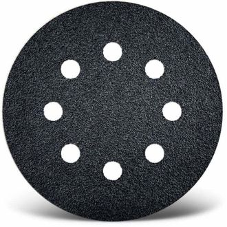 OEM Discos De Lijado Autoadhesivos Negros, 125 Mm, 8 Agujeros, Para Lijadoras Orbitales Aleatorias, Carburo De Silicio (paquete De 100) G120 - Crezuo