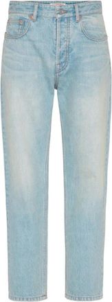 Valentino Lichtblauwe Denim Jeans - Heren - Slim Fit Jeans - Blauw - W30 - Denim - Jeans
