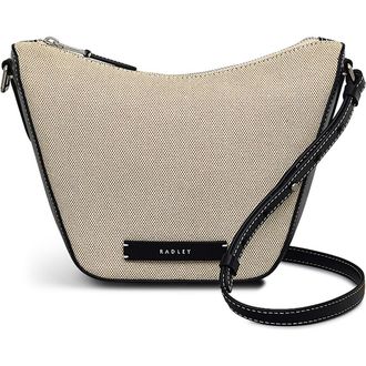 Radley London Oak Street - Canvas Small Ziptop Crossbody Bag in Natural at Nordstrom