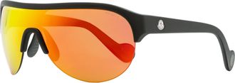 Moncler ML0049 Mirrored Shield Sunglasses - Black