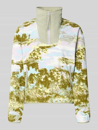 Columbia Fleecepullover mit Stehkragen und Rei&szlig;verschlusstaschen in Gruen, Gr&ouml;&szlig;e XL