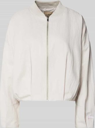 Smith & Soul Blouson mit Stehkragen und Rei&szlig;verschluss in Sand, Gr&ouml;&szlig;e XXL