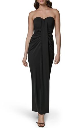 DKNY Strapless Gown in Black at Nordstrom, Size 16