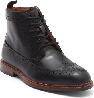Steve Madden P-Ely Wingtip Boot in Black at Nordstrom Rack, Size 10.5