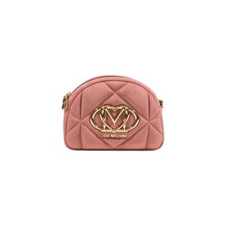 Love Moschino Roze Su&egrave;de Leren Handtas