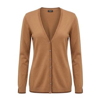 Liu Jo Wf6083Ms49I Cardigan - Dames - Truien - Beige - Maat: M Viscose