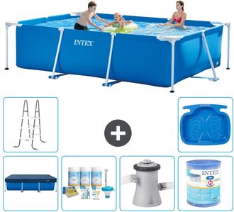 Intex Piscina Con Estructura Rectangular - 300x200x75 Cm - 7-piezas S30163