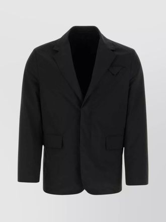 Prada polyester and nylon blazer with single-breasted design