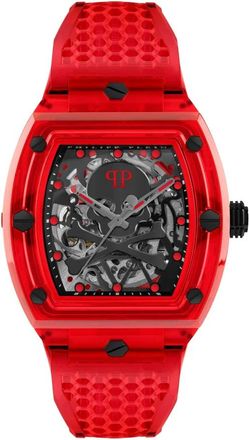 Philipp Plein The $keleton Crystal - Heren - Accessoires - Rood - Maat: ONE Size
