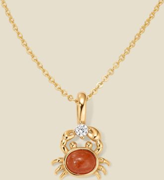 Made by Mary Crab Charm Necklace