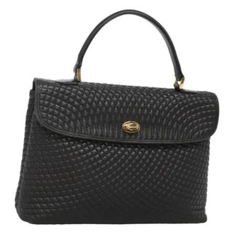Bally Tweedehands leren handtassen - Dames - Pre-owned - Zwart - Maat: ONE Size Leer