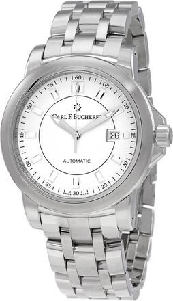Bucherer Patravi Autodate Automatic White Dial Mens Watch 00.10636.08.23.21